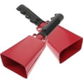 thumbnail image 1 of OULII 2Set Attention Grabber Cowbell for Sports Red Metal Noise Maker for Fan Gear, 1 of 8