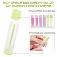 thumbnail image 2 of LotFancy Lip Balm Tubes Empty, 60Pcs 5.5ml (3/16 oz) Clear Plastic Lip Balm Container Tubes, 2 of 6