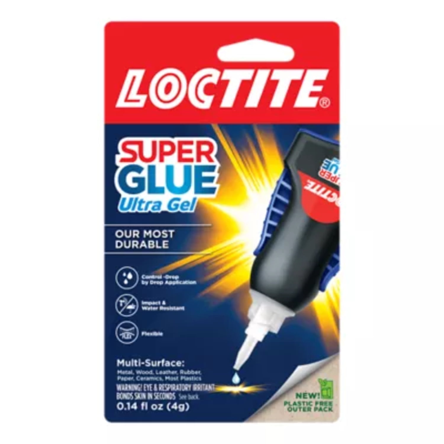 Loctite Super Glue Ultra Gel Control, 1, Clear 4 g Bottle
