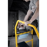 MetalTech 4 Ft Adjustable Portable Scaffolding Platform w/ Locking Wheels