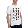 thumbnail image 2 of Bingfone Buffalo Plaid Christmas Trees Men'S Loose Fit Short-Sleeve Pocket T-Shirt, 2 of 7