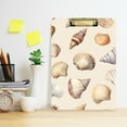 thumbnail image 2 of FORMRS Acrylic Clipboard with Low Profile Clip Standard A4 Letter Size, 12.5" x 9", Watercolor Seashells, 2 of 8