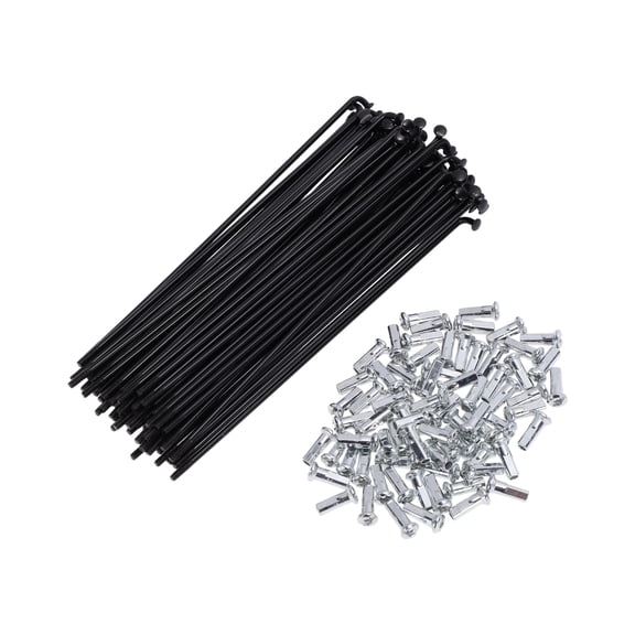 72 Set 13G Bicycle Spokes 133mm Bike Wheel Spokes Carbon Steel Black
