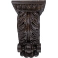 thumbnail image 2 of MERIVILLE Chatecu Drapery Sconce, Corbel Bracket, Drapery Scarf Swags, Wall Décor, Mahogany, 1Pcs, 2 of 5