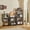Black, variant on 4 Tier Foldable Storage Shelves with Wheels, Large Capacity Shelving Unit, Freestanding Metal Wire Shelf Rack, No Assembly Organizer Rack for Garage Kitchen, Basement, Pantry(Grey)