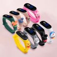 thumbnail image 3 of 3D niños de dibujos animados Disney Totoro Jingle Pikachu Mickey Bear Pig LED deporte Digital reloj electrónico impermeable para niños niñas hombres mujeres pulsera de silicona reloj, 3 of 4