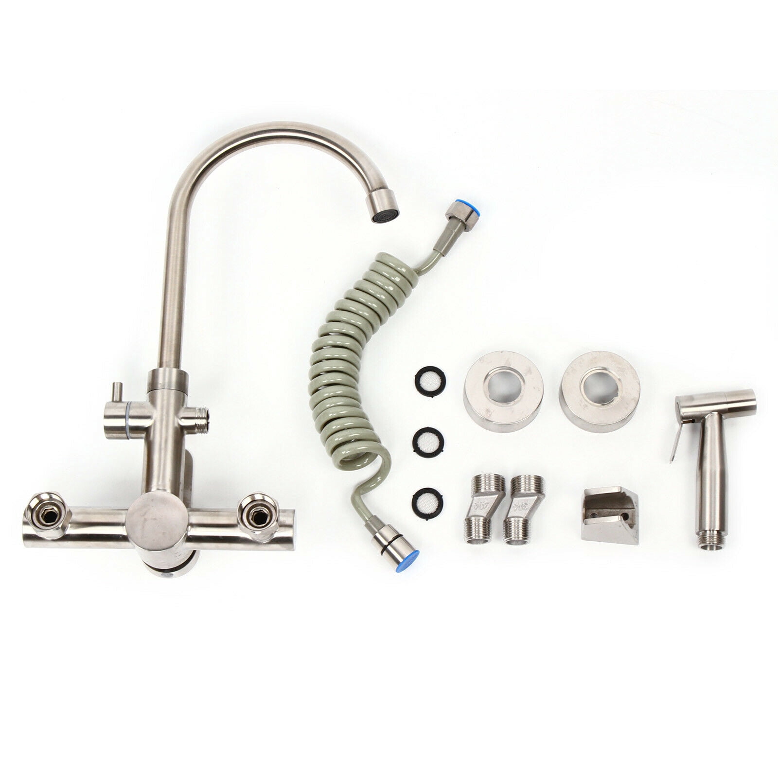 Premium Stainless Steel Kitchen Faucet with Honeycomb Bubbler, 360° Rotatable Design, and Easy Installation - Perfect for Home & Commercial Use