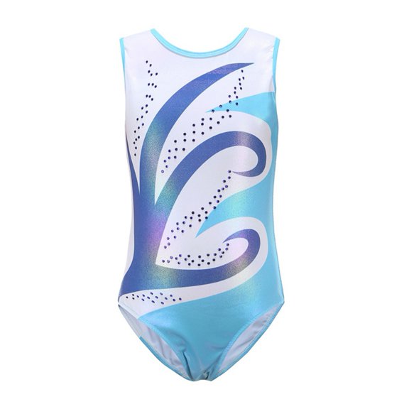 Girls Leotards Sparkly Gymnastics One-Piece Dancewear Toddler Big Little Girls Sleeveless Ballet Dance Wear Tank Dance Leotards