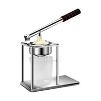 Cast Iron Juicer Hand Press for Citrus Fruits,Pomegranates,Grapefruits,Heavy-Duty Cast Iron Juicer,Lemon Squeezer Manual,with Cup,Easy to Use & Clean(Sliver)