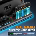 thumbnail image 5 of Switch 2 Controller Charger Station for Nintendo Switch 2 Joycon, Controller Charging Dock with RGB, 7.9 inch, Switch 2 Dock Storage USB Stand, 5 of 8