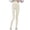 Beige, variant on Women Shapewear Leggings High Waist Footless Tights Tummy Control Lift Thigh Slimmer Compression Pants