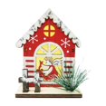 thumbnail image 2 of Xihbxyly La Mejor Oferta Manuscritos de Madera, Navidad, Madera, Casita, Cabaña, Adorno, Navideñas Decorativas, 2 of 6