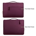 thumbnail image 6 of MOSISO 12" Polyester Notebook Laptop Sleeve Bag for MacBook 12 Inch with Retina Display 2017/2016/2015 Release Tablet Bag Carrying Case Cover, Wine Red, 6 of 7