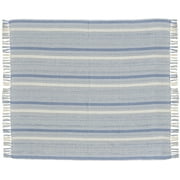 Nourison Life Styles Moroccan Stripes Ocean 50" x 60" Throw Blanket