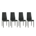 thumbnail image 6 of MAYEERTY 5-Piece Dining Table Set – Modern Glass Table with 4 PU Leather Chairs, 6 of 7