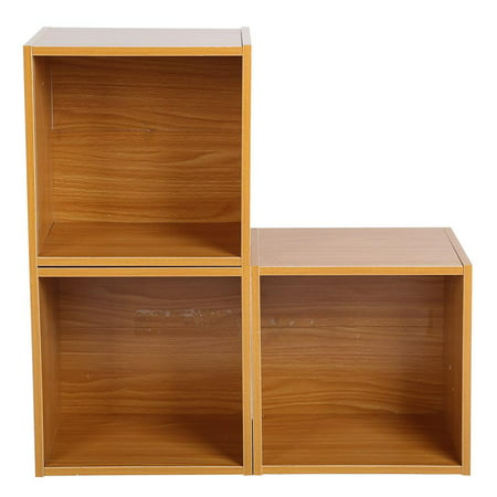 Tebru Storage 3 Cube Combinable Closet Organizer Storage Bookcase