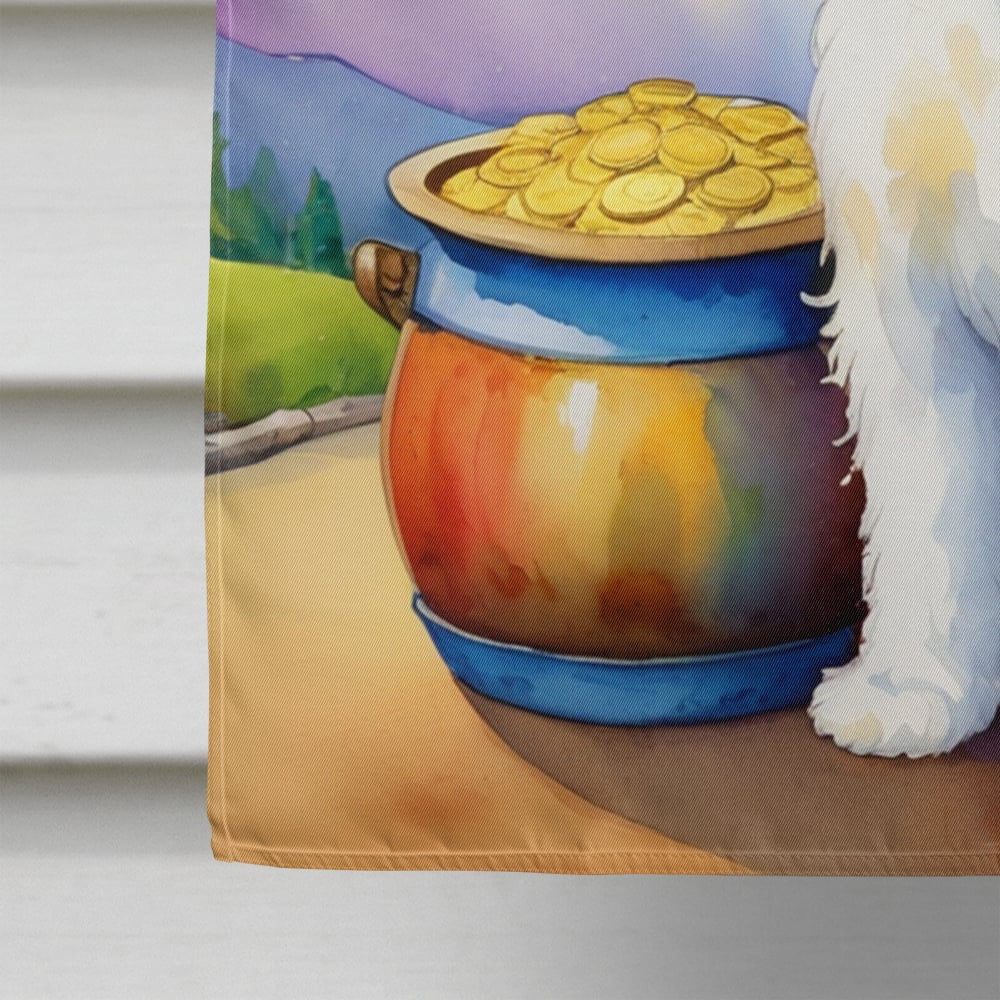 Coton de Tulear St Patrick's Day House Flag 28 in x 40 in
