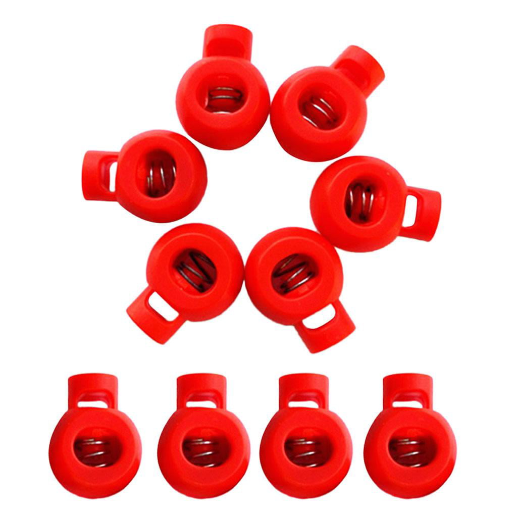 10x Elastic Shock Cord Bungee Rope Ball Stopper Lock End Toggle Stop Buckles 