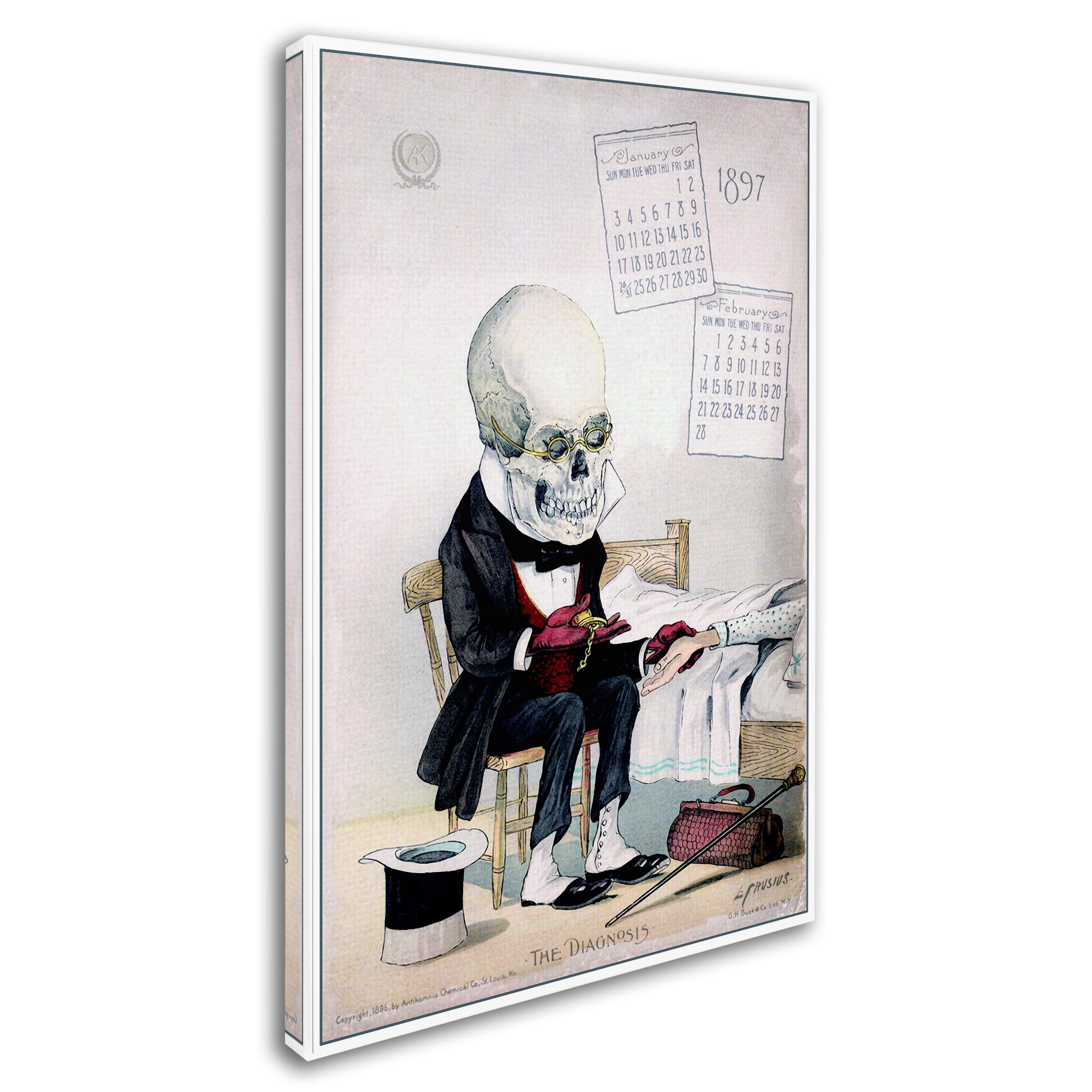 Trademark Fine Art 'Antikamnia Calendar 2' Canvas Art by Vintage Lavoie