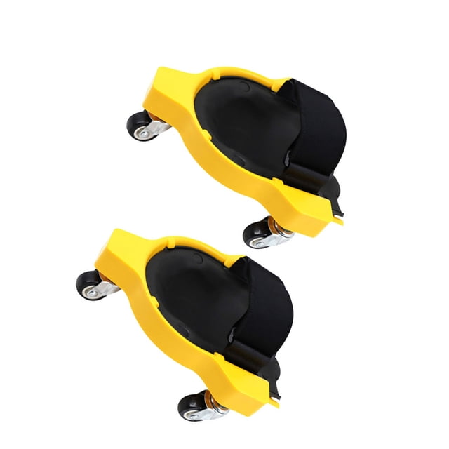 fastboy 2pcs Easy To Knee Pad For Unisex - Suitable For Many Occasions Universal Rolling Wheel Pads High Quality Easy To Use Yellow boxes in pair Yellow boxes in pair