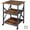 Rustic Brown-3-Tier(23.6"W x 23.6"D x 30.2"H), variant on 3-Tier(23.6"W x 23.6"D x 30.2"H) Black General Purpose Printer Stand