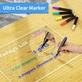 thumbnail image 3 of AITEE Low Odor Dry Erase Markers, Ultra Fine Pointed Tip, Clear Handwriting and Easy to Wipe Suitable for Fridge Calendars, Whiteboards, 6 Colors, 6 Pack, 3 of 5
