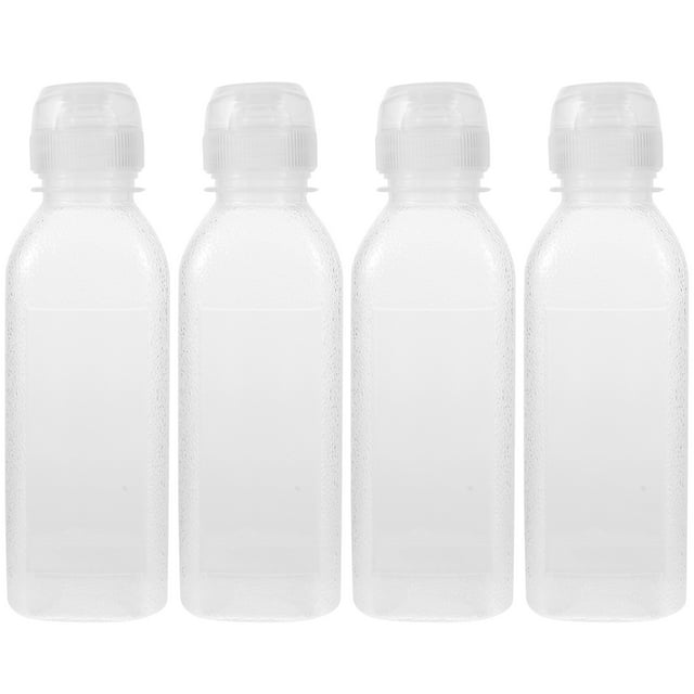 4pcs Plastic Squeeze Bottles Cooking Oil Bottle Sauce Bottle Condiment Dispenser