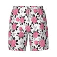 thumbnail image 4 of Lsque Mens Swim Trunks Rose Flowers Pattern - Bathing Suit Compression Liner - Beach Swim Shorts Swimwear - (S-3XL) - Stretch Quick Dry -XX-Large, 4 of 9