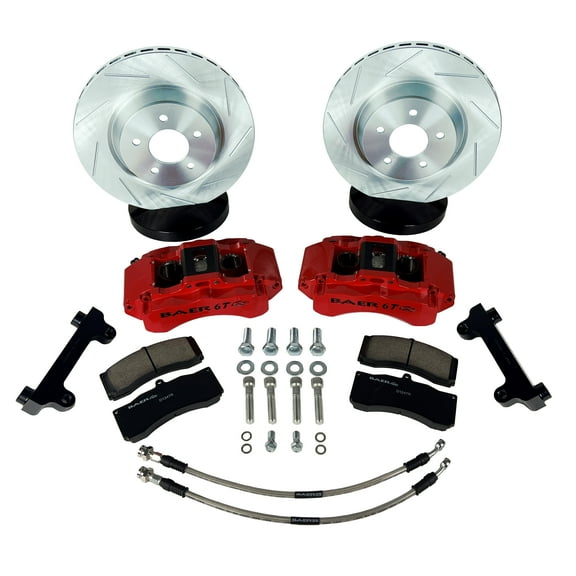 Baer Brakes 4401011MG-2 13.5" 6T Front Brake Kit, Monster Green, SZ for Jeep