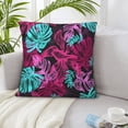 thumbnail image 5 of LNWH Decorative Pillow Covers, Tropical Jungle Square Sofa Decorative Knit Pillow Case, 12"x12", 5 of 8
