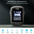 thumbnail image 2 of TFixolMotorcycle Exterior TPMS Wireless Tire Pressure Temperature Monitoring System USB Chargeable Large LCD Real Time Display High Accuracy, 2 of 7