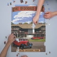 thumbnail image 3 of Lake McDonald Lodge and Red Jammers, Glacier National Park, Montana (1000 Piece Puzzle, Size 19x27, Challenging Jigsaw Puzzle for Adults and Family, Made in USA), 3 of 4