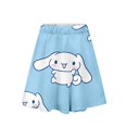 thumbnail image 1 of Falda Kawaii de Hello Kitty con dibujos animados de Anime Kuromi Cinnamoroll Sanrio Y2K, vestido holgado de corte a a la moda para mujer, media falda, 1 of 4