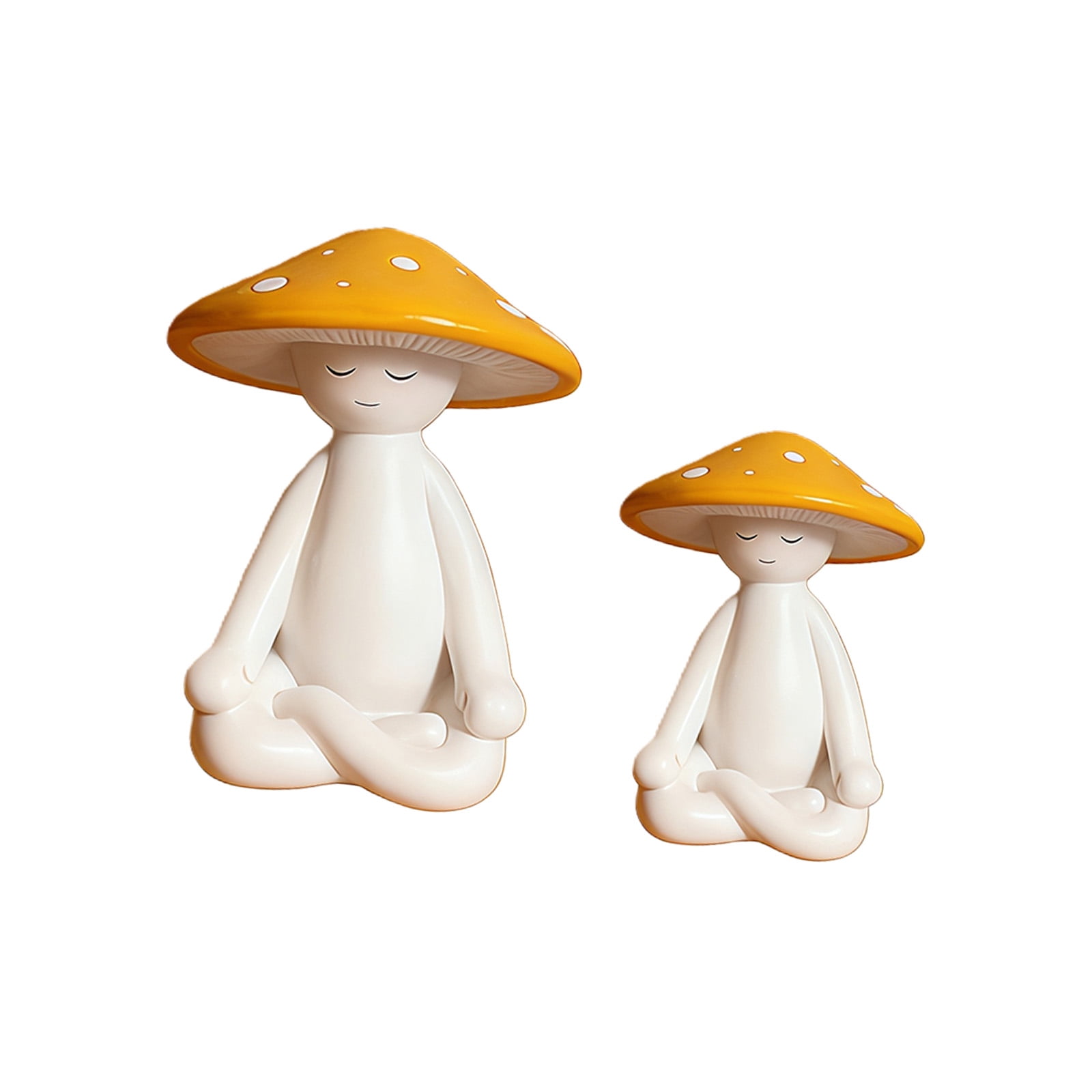 Garden Statue Fairys Garden Accessories Centrepieces Meditations Mushroom Figurines Sculptures Miniature Landscape Decor