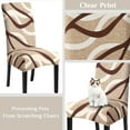 thumbnail image 3 of Chair Covers for Dining Room Set of 4 Stretch Dining Chair Covers Spandex Kitchen Chair Slipcovers Removable Washable Parson Chair Slipcovers(4Pcs,Bird''s Nest), 3 of 6