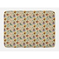 thumbnail image 1 of Africa Bath Mat, Jungle Band with Instrument Playing Animals Lion Bear and Hare with Leaves Backdrop, Non-Slip Plush Mat Bathroom Kitchen Laundry Room Decor, 29.5 X 17.5 Inches, Multicolor, Ambesonne, 1 of 2