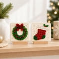thumbnail image 3 of Christmas Sea Glass Mosaic DIY Art Kit, Sea Glass Decor, Craft Supplies & Materials, Mosaic Glass Pieces, Craft Santa Inlaid Mosaic Art Set, inlaid glass art kit for table display I, 3 of 8