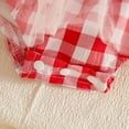 thumbnail image 4 of Sopiago Baby Girl Clothes Summer Outfit Newborn Strawberry Bow Ruffle Sleeveless Tulle Romper Dress Cute Infant Onesie Red,0-3 Months, 4 of 6