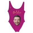 thumbnail image 1 of MKLEKYY Trajes De Baño Mujer Completo Women Fashion Diy Letter Print Piece Swimsuit Sexy Bikini Swimwear Bathing Sleeveless Backless Swimsuit 643, 1 of 3