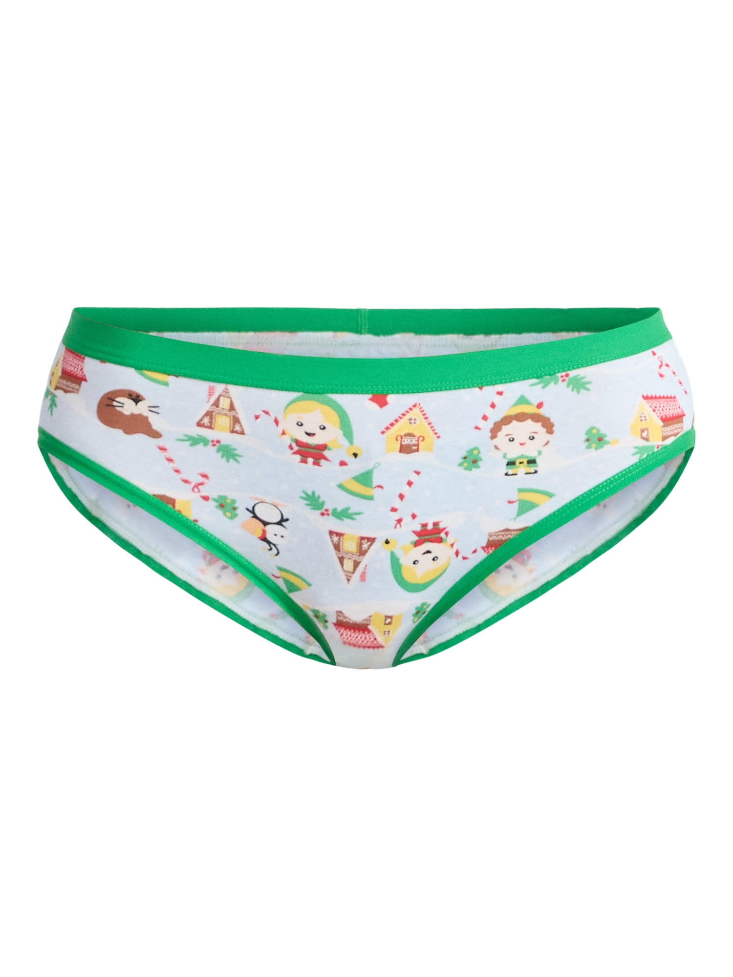 Warner Bros Buddy the Elf Women's Christmas Hipster Panties, 3-Pack, Sizes S-XXL