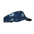 thumbnail image 2 of Daiia Space Dinosaur Pattern Sport Sun Visor Hats Visor Cap Adjustable Empty Top Baseball Cap Cotton Ball Caps for Women and Men, 2 of 8