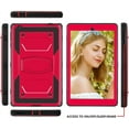 thumbnail image 3 of Soatuto for Onn. 8 inch 2nd Gen 2020 Tablet Model 100011885 Case , Heavy Duty Shockproof Kids Friendly Sturdy Armmor Cover Case Built-in Kickstand for Walmart Onn 8 inch Gen 2 Model 100011885 - Red, 3 of 7