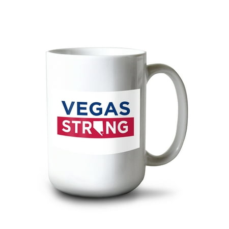 

15 fl oz Ceramic Mug Vegas Strong Dishwasher & Microwave Safe