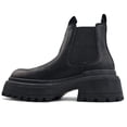thumbnail image 4 of Windsor Smith Womens Black Chunky Leather Platform Chelsea Boots - Dopamine, 4 of 8