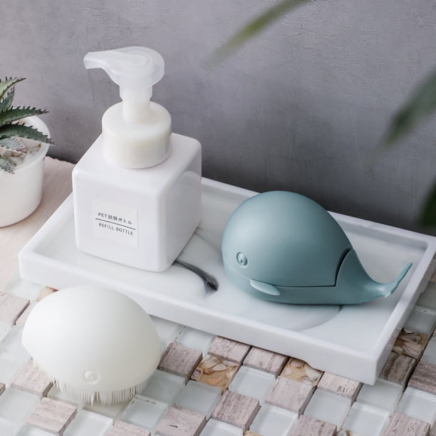 Cloth Cleaning Brush Cute Washing Brush Shoes Scrubbing Brush Clothes Cleaning Brush Soft Bristles Cute Whale Shape Portable Shoes Scrubbing Brush For Home TravelBlue