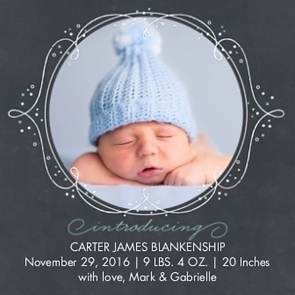 Custom Printed Stationery Card - 5x5 - Premium 120 lb Cardstock - Square Corner -Personalized Design