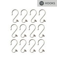 thumbnail image 3 of Better Homes & Gardens S-Shape Rustproof Stainless Steel Shower Hooks with T-Bar Ends, Bronze, 12, 3 of 5