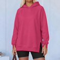 thumbnail image 6 of Trwkzve Long sleeve Hoodie Womens With Hood Sweatshirts Pink S, 6 of 7
