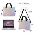 thumbnail image 3 of FORMRS 16" Laptop Bag Carrying Sleeve Case with Handle Travel Shoulder Briefcase, Pink Wavy Striped, 3 of 8