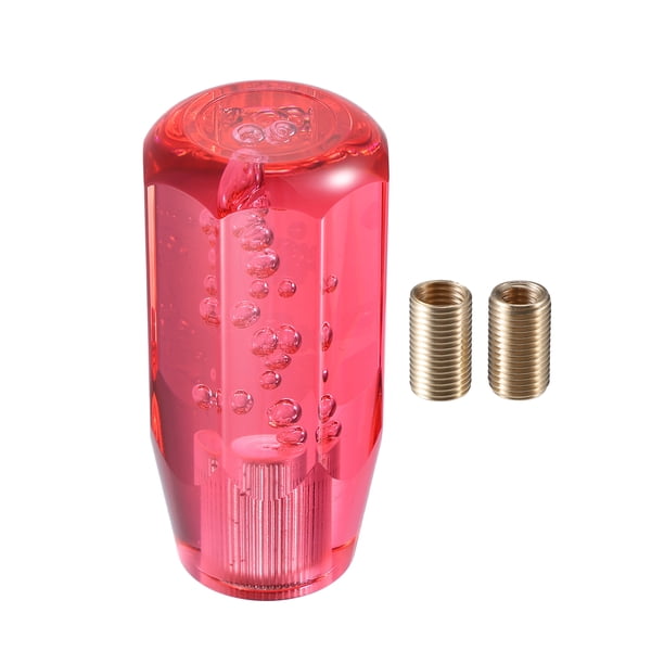 Engranaje Cambios Perilla Palanca, 10cm Universal para Auto Duradero Acrílico Rojo